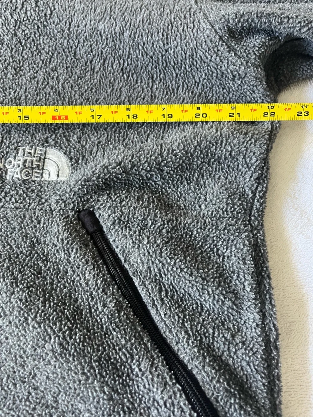 The North Face Men's Gray Zip-Up Fleece Jacket